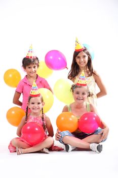 Kids at a birthday party