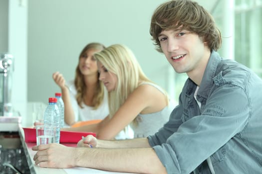 Teenagers in bar