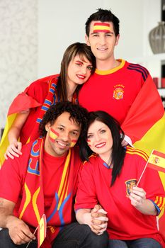 Group of Spanish supporters