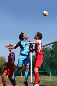 Portrait of football match