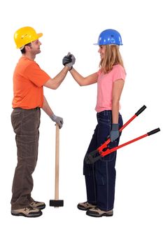 Construction couple