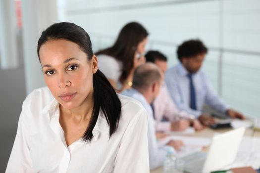 woman in her office