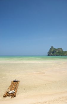 tropical beach in ko phi phi thailand