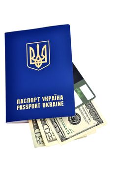Ukrainian foreign passports and dollars