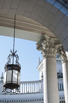 The railway station in Sochi. The architectural monument built 50 years