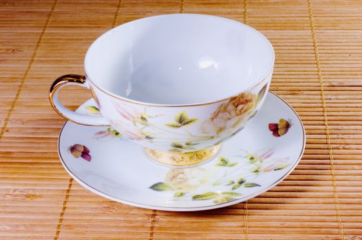 cup in a flowery style