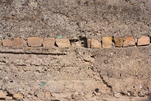 bricks filled in concrete