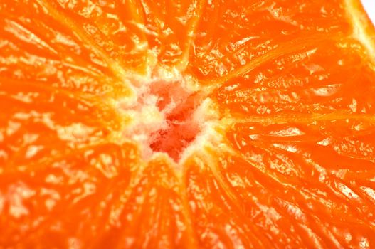 closeup of juicy orange
