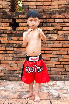 thai boxing letters on the pants and belt without banner but use calling name sport "muay thai"