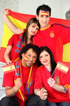 Spanish football fans