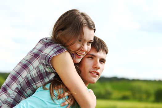 love hug of two lowers