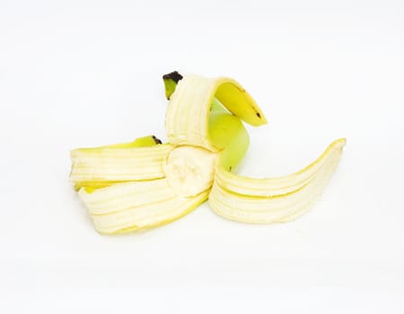 banana on white background 