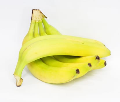 bananas on white background 