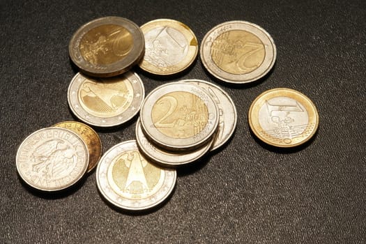 Picture of some european coins