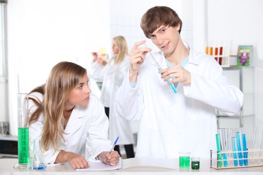 Students in laboratory