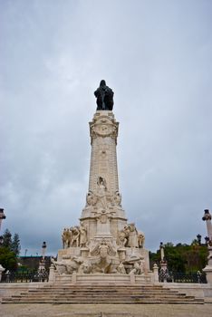 detail of the monument for Pombal in Lisbon