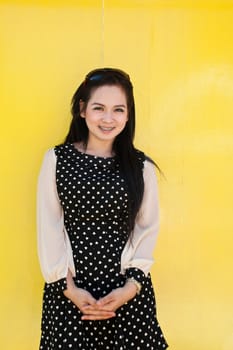 An image of a beautiful girl in the park of Thailand