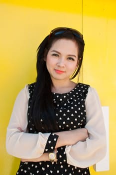 An image of a beautiful girl in the park of Thailand