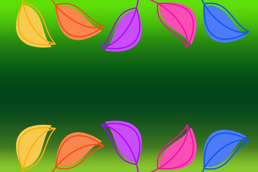 Colorful  leaves wallpaper. 