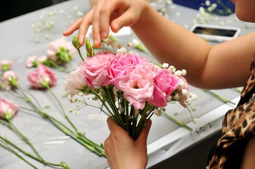 Hand made bouquet of flowers