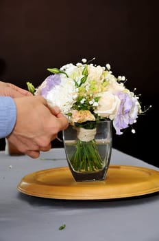 Hand made bouquet of flowers