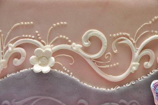 Flowers cake decoration