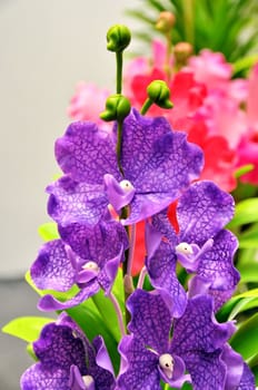 Beautiful bouquet of artificial Orchid flowers