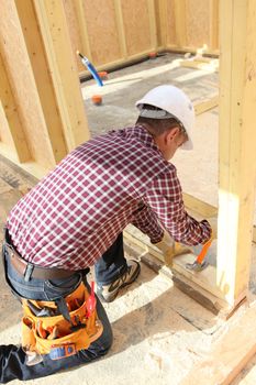 Carpenter doing the doorway.