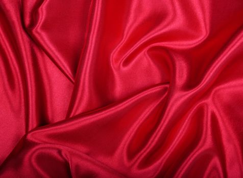Smooth elegant red silk can use as background 