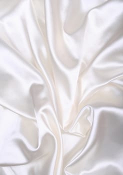 Smooth elegant white silk can use as background 