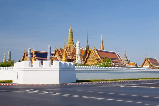 Wat Phra Kaew, Emerald Buddha Temple, Bangkok, Thailand.