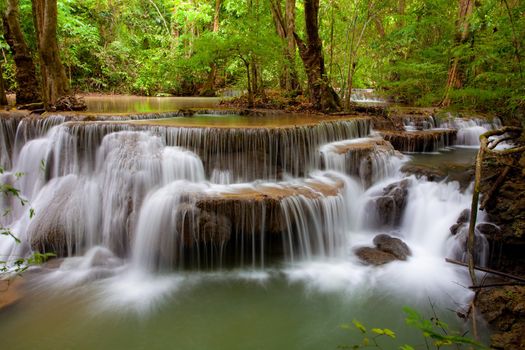 Deep forest Waterfall in Thailand