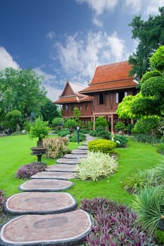 thai style house in Thailand
