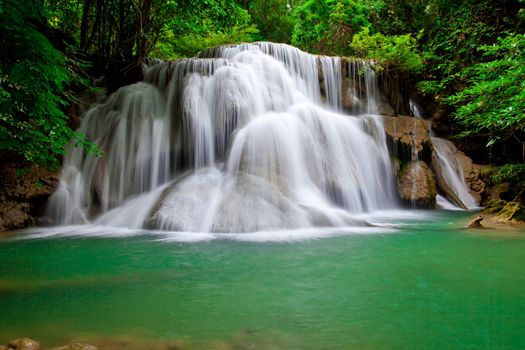 Deep forest Waterfall in Thailand