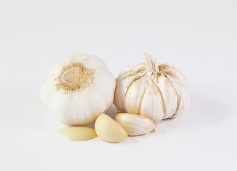 Garlic isolated on white background