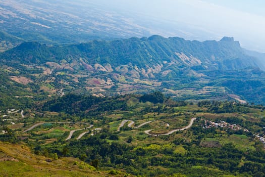 road in the mountains of Thailand