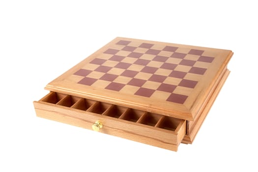 Decorative chessboard isolated on a white background