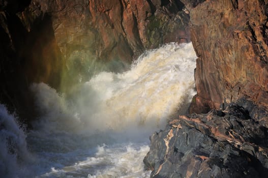 A small portion of the Epupa waterfalls, Namibia