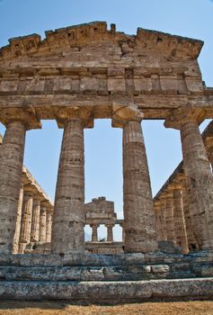 The main features of the site today are the standing remains of three major temples in Doric style, dating from the first half of the 6th century BC