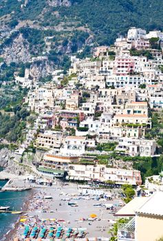 Panoramic view of Minori, wonderful town in Costiera Amalfitana - Italy