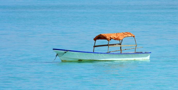 Boat in Zanzibar in a sunny day