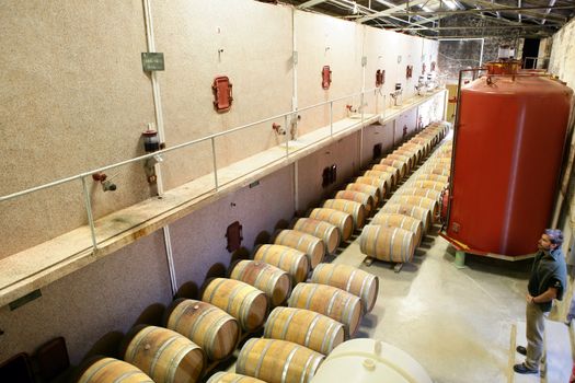 Large barrel storage facility
