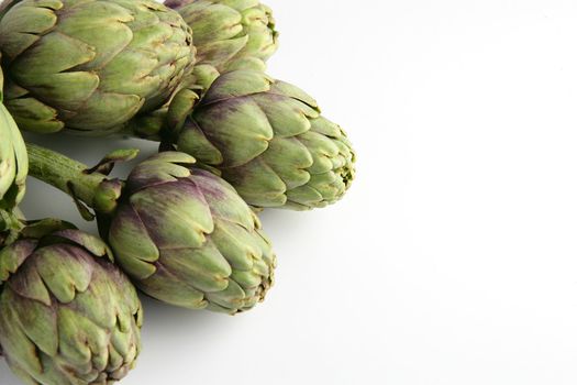 Pile of artichokes