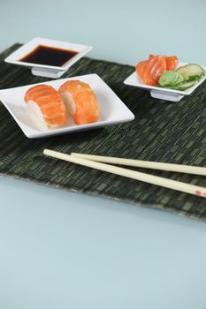 Stylish sushi presentation