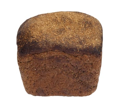 object on white - food black bread 