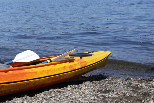 Kayak on the beach.