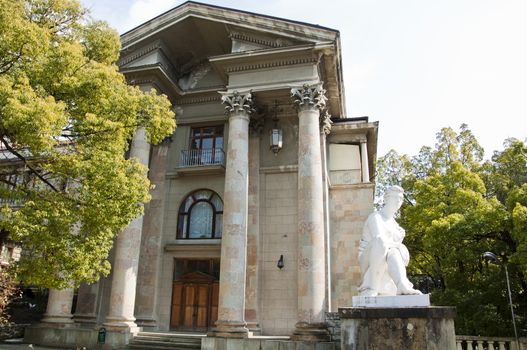 The monument of architecture of the Stalin era. Sanatorium Metalurg. Sochi