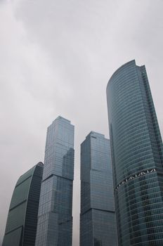 Modern Moscow International Business Center in the capital of Russia