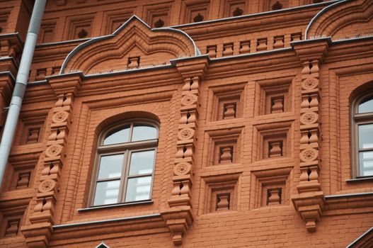 The architectural monument built in Moscow, Russia