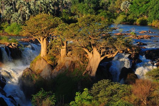 A small portion of the Epupa waterfalls, Namibia